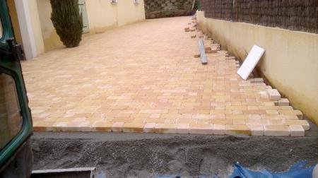installation des dalles